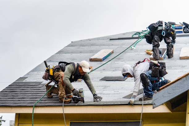 Professional Gutter Installation technician working in Saint Peters, MO